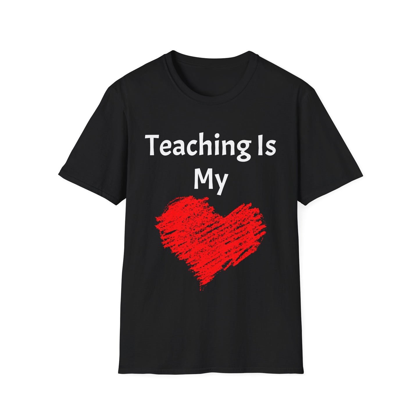 Teaching is My Heart, Unisex Softstyle T-Shirt