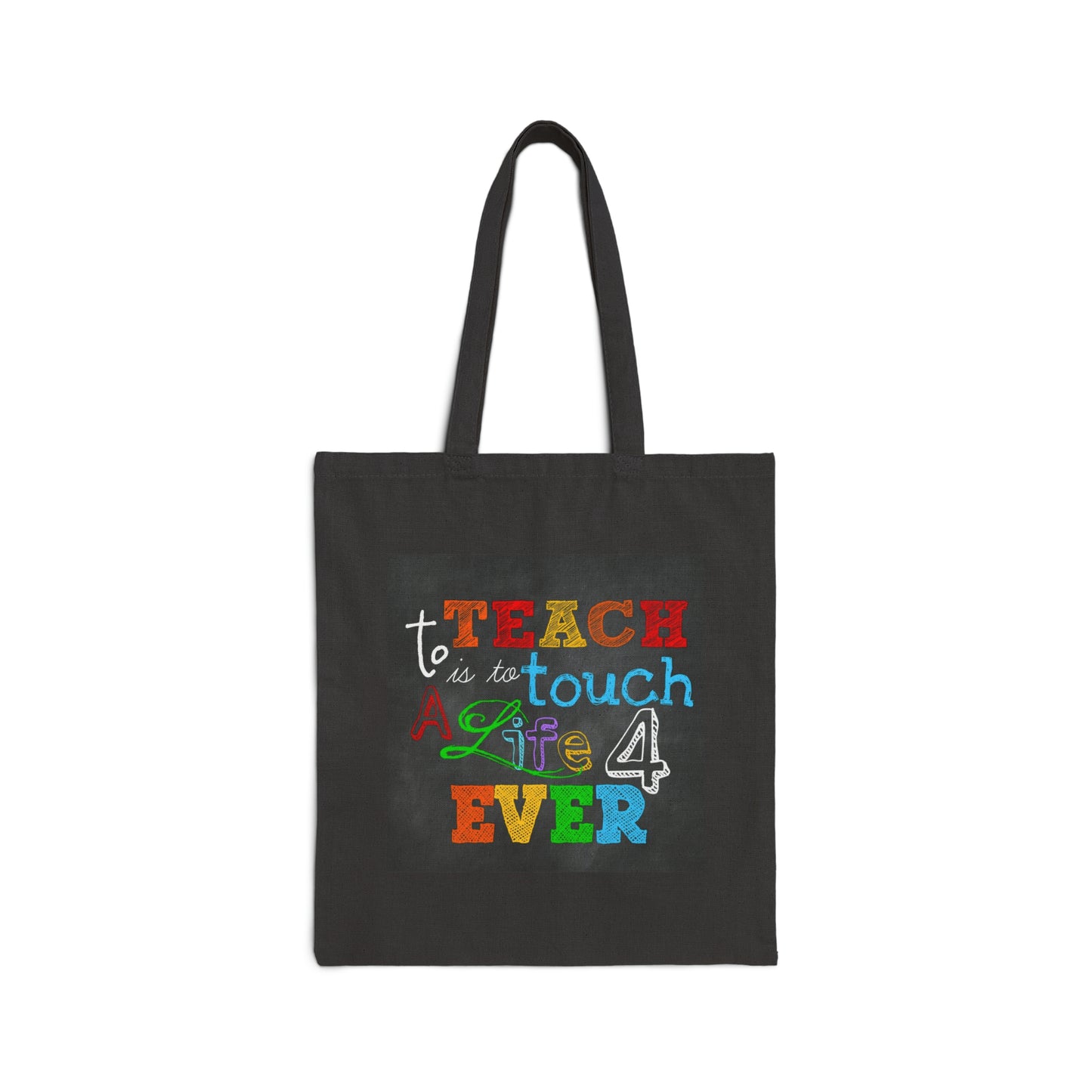 Touch a Life 4ever, Custom Cotton Canvas Tote Bag