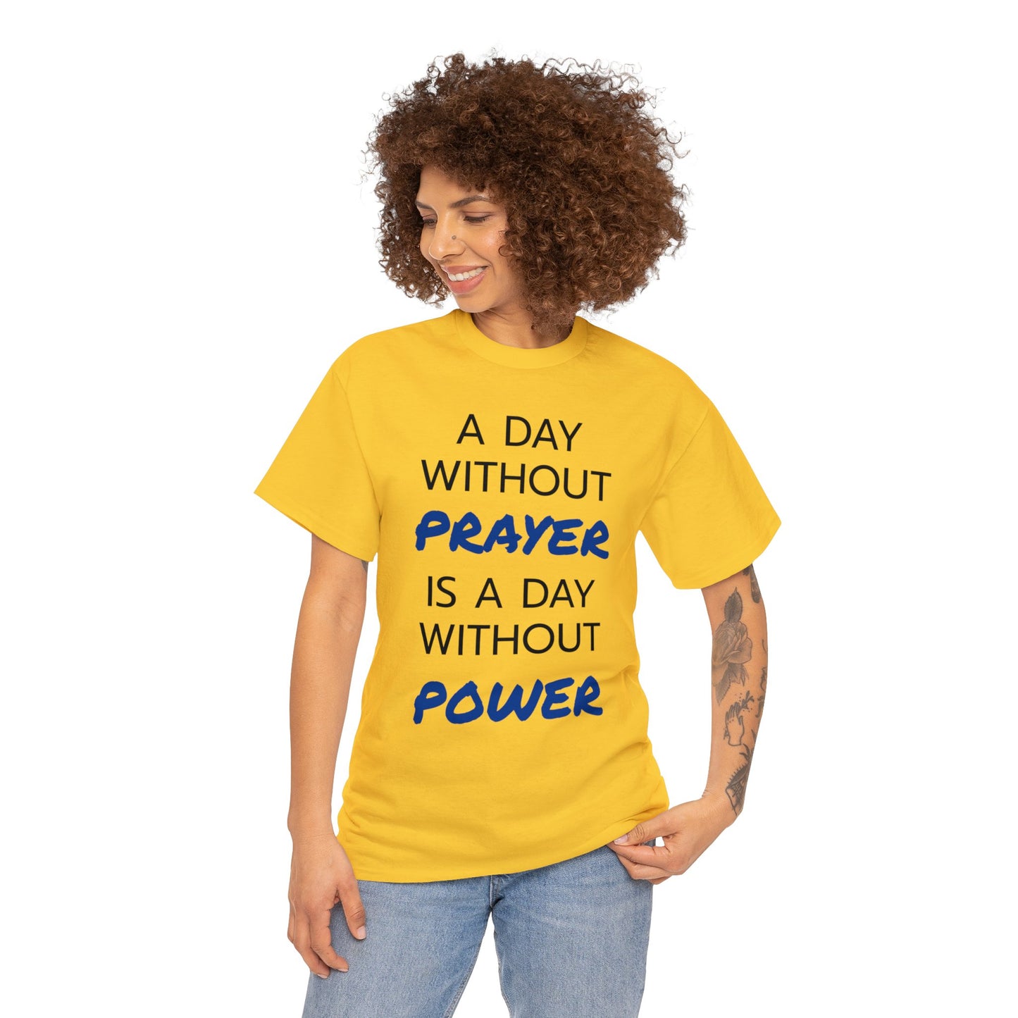 Prayer and Power Unisex Heavy Cotton Tee