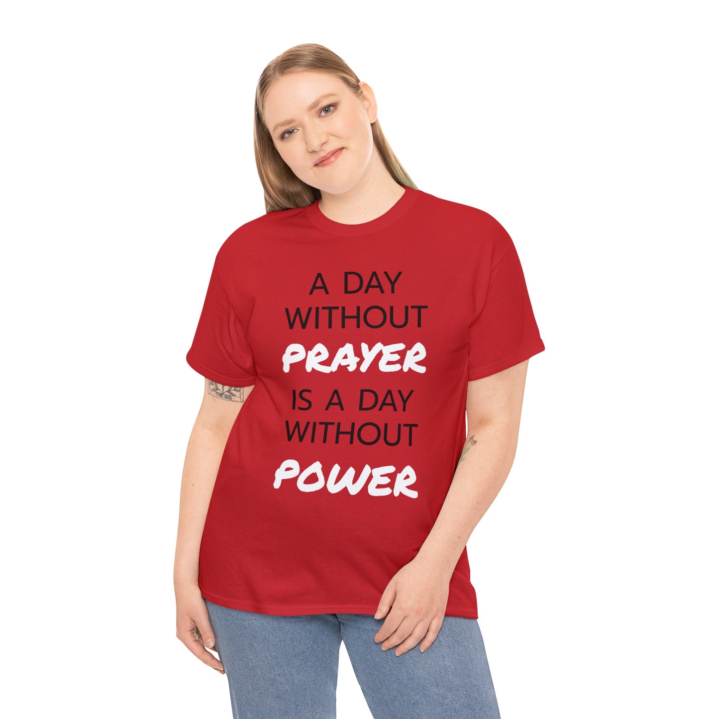 Prayer and Power Unisex Heavy Cotton Tee