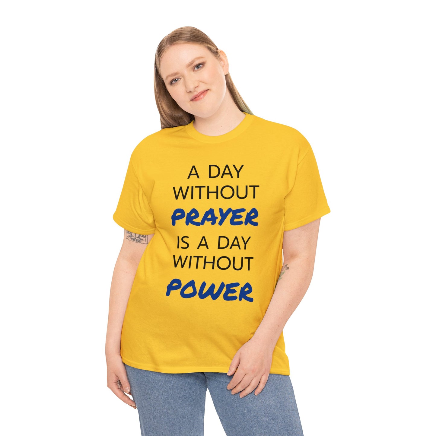 Prayer and Power Unisex Heavy Cotton Tee